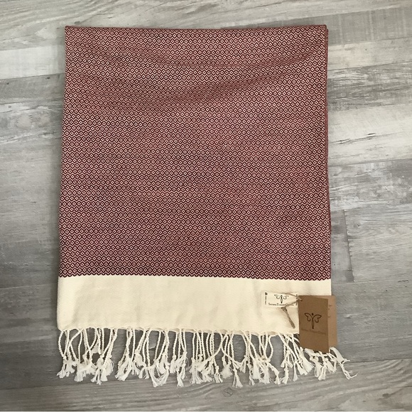 TURKISH COTTON LARGE THROW / BLANKET - Picture 1 of 4